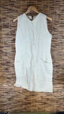 Anatomy 100% Hemp Large Romper Cream Color Environmentally and Socially Responsi